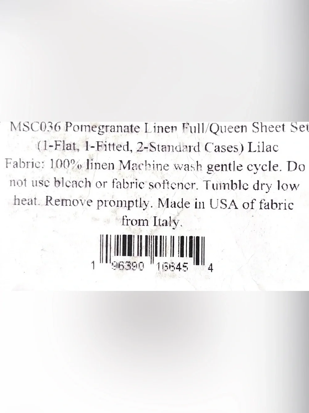 Matouk Schumacher Queen Sheet Set Pomegranate Linen Lilac Botanical Floral Italy